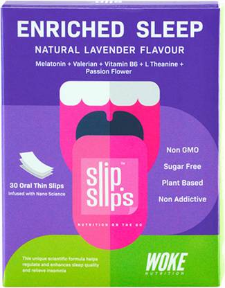 SLIP SLIPS ENRICHED SLEEP 5MG MELATONIN SLEEP ORAL STRIPS FOR DEEP RELAXED SLEEP