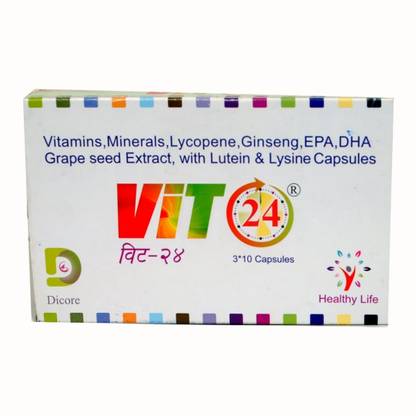 vit24 Vit-24 Capsule Comprehensive Source of 28 Vital Nutrients