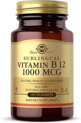 Solgar Vitamin B12 Sublingual -- 1000 mcg - 100 Nuggets