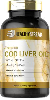 Healthy Streak Cod Liver Oil Softgel Capsules (H144)