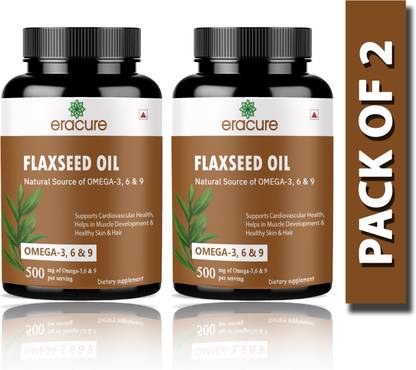 EraCure Flaxseed extract Capsules Omega 369 (D244)