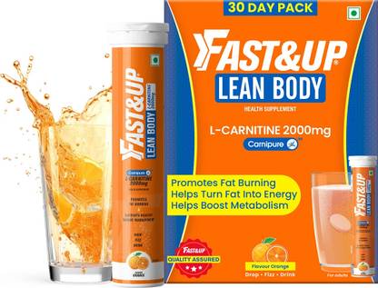 FAST&UP L-Carnitine Lean Body - Helps Convert Fat into Energy, 2000 mg Carnipure TM