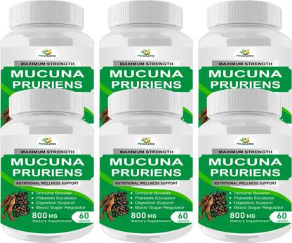 Fitness Prime Mucuna Pruriens Extract 800mg Capsules for Digestion Support & Immune Booster