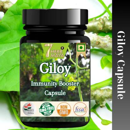 7Herbmaya Giloy Capsule Supports Liver Function/Immunity Booster/Improves Digestion