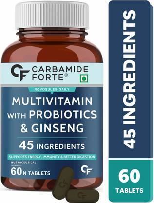 CARBAMIDE FORTE Multivitamin for Men & Women with Probiotics | Multivitamin Tablets
