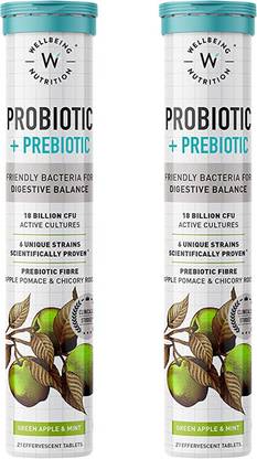 Wellbeing Nutrition Probiotics + Prebiotics | 18B CFU, Improves Metabolism, Digestion & Gut Health