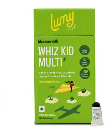 LUMY Multivitamin Gummies for Kids 7-15 years | Strawberry Flavor | Boosts Immunity