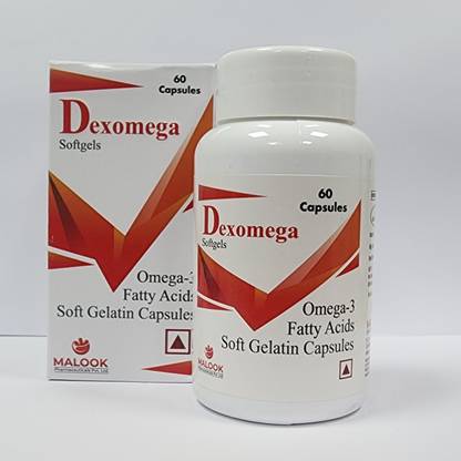 Dexomega Omega 3 Fish Oil Capsules|330MG EPA|220MG DHA|Support Heart, Brain & Eye Health