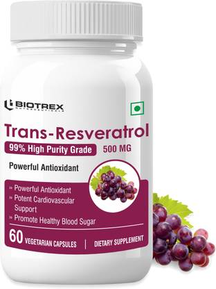 BIOTREX NUTRACEUTICALS Resveratrol - 500mg (60 Capsules)