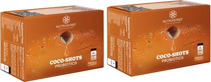 Nutriherbs COCO SHOTS | Gut Health Supplement with Extra Virgin Coconut Oil & Probiotics