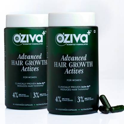 OZiva Advanced Hair Growth Actives| Reduces Thinning Hair & Improves Scalp Coverage