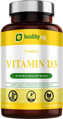 Healthy Tag Plant Based Vitamin D3 K2 MK7 Supplement Veg (K180)