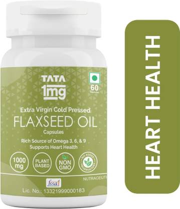 TATA 1mg Flaxseed Oil 1000mg Omega 3