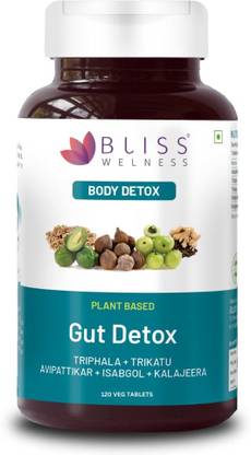 Bliss Welness Gut Detox | Probiotics Trikatu Triphala Avipattikar | Toxin Removal Supplement