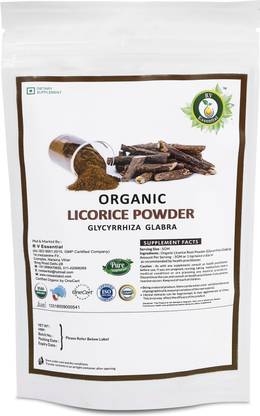 R V Essential USDA Organic Licorice Powder- Glycyrrhiza Glabra Licorice Root/ Mulethi Powder