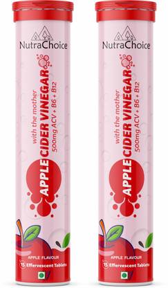 NutraChoice Apple Cider Vinegar for Weight Loss with Mother -30 Effervescent Tablets