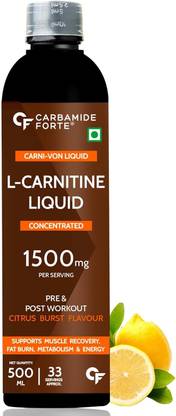 CARBAMIDE FORTE L-Carnitine Liquid 1500mg with L Carnitine & L-Tartrate | Fat Loss Supplement