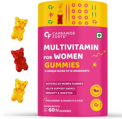 CARBAMIDE FORTE Multivitamin Gummies for Women with Probiotics & 23 Ingredients for Immunity