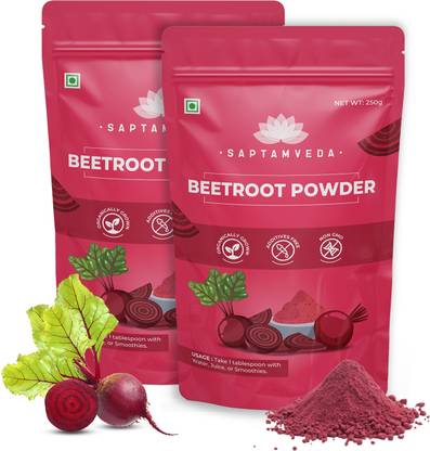 Saptamveda Beetroot Powder for Eating and Drinking (500 GM) | Beet Root Superfood