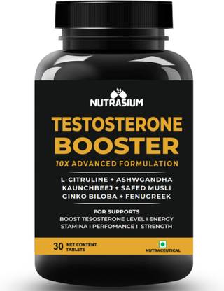 NUTRASIUM Testosterone Booster 10X Advance Formulation For Energy & Stamina