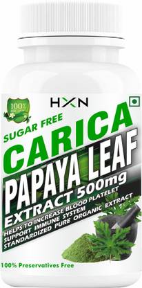 hxn Papaya Leaf Extract For Platelets Count Boosting Support-60 Tablet