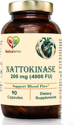 Nutraliebe Nattokinase 200mg with 4000 FU - Supports Circulatory Health
