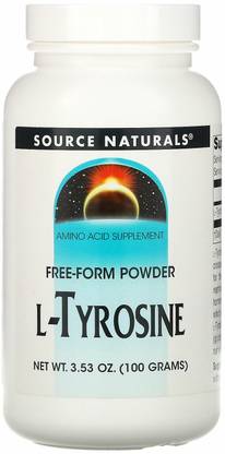 Source Naturals L-Tyrosine, Free-Form Powder, 3.53 oz (100 g)