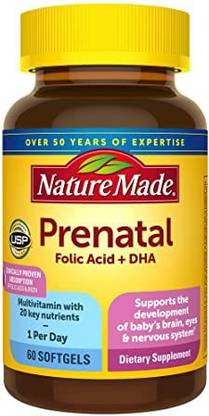 Nature Made Prenatal Multi +Dha 200MCG 60 Count