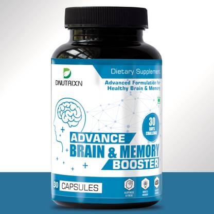 DNUTRIXN Advance Brain & Memory Booster with Advanced Formulation|Memory, Focus & Clarity