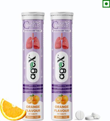 Age x Lung Shield Effervescent Tablets – Orange Flavour