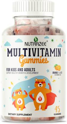 Nutrazee Multivitamin Gummies for Kids Men Women Supplement Essential Vitamins & Biotin
