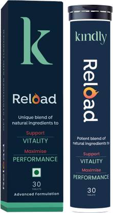 Kindly His Ashwagandha Reload Stamina Booster For Men with Ginkgo Biloba and Muira Puama