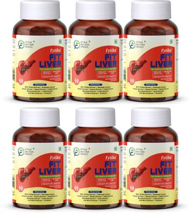 FYTIKA Fit Liver| Liver Detox Supplement For Men, Women (pack of 6)