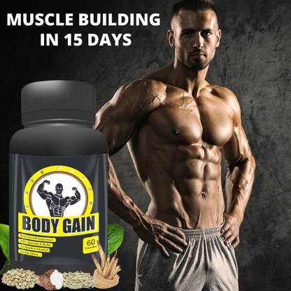 NUTRILEY Bodybuilding medicine, muscle building capsules, muscle size gain tablet powder