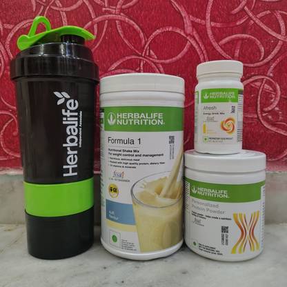 HERBALIFE FORMULA-1KULFI SHAKE,PPP200GM,AFRESH LEMON WITH SHAKERCUP FREE