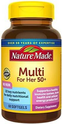 Nature Made Multi for her 50+ 60 Count
