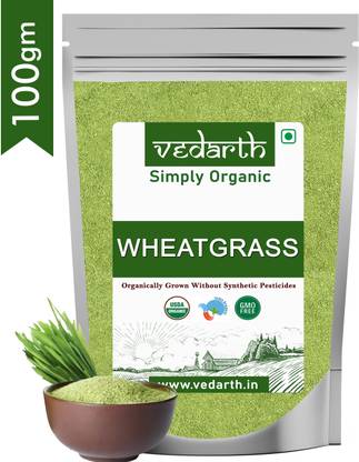 Vedarth 100% Natural Organic Wheat-Grass Powder | Help To Immunity Support