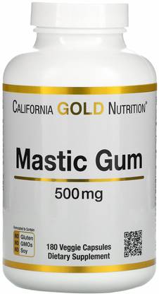 California Gold Nutrition Mastic Gum, 500 mg, 180 Veggie Capsules
