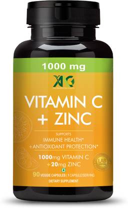 ANC Vitamin C With Zinc Supplement Antioxidant Supplements for Immune & Skin Support