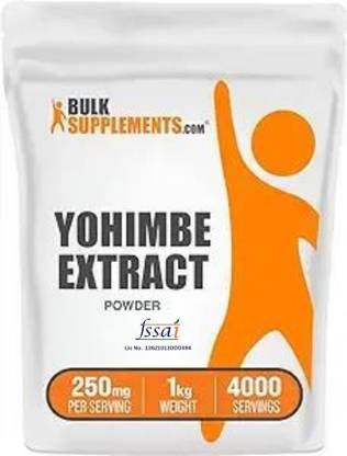 BulkSupplements Yohimbe Extract Powder - Yohimbe Bark Extract 250mg per Serving