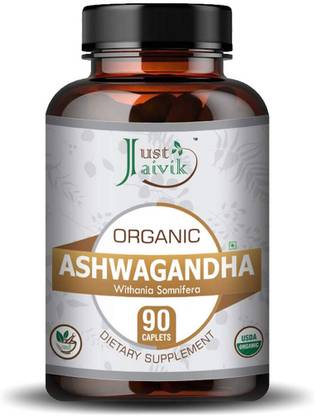 Just Jaivik Organic Ashwagandha Tablets - 750 mg | A Dietary Supplements