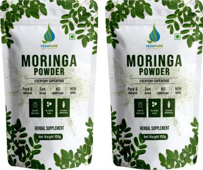 Vedapure Pure Moringa Leaf Powder | Support Skin & Hair Health | Promotes Weight Loss