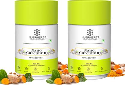 Nutriherbs Nano Curcumin (Haldi) Capsule Suport Joint Health, Boosts Immunity & Digestion