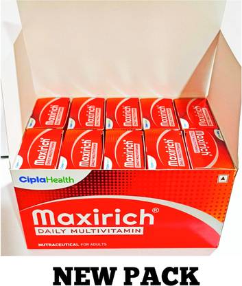 Maxirich New multivitamin capsule pack of 10×3×10