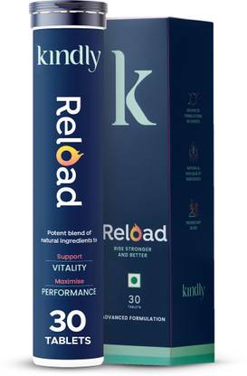 Kindly Health Ashwagandha Reload Stamina Booster For Men with Ginkgo Biloba and Muira Puama