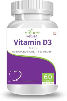 Natures Velvet Lifecare Vitamin D-3 5000 I.U