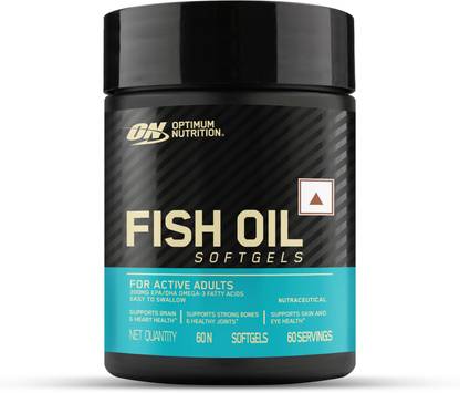 Optimum Nutrition Fish Oil - 60 Capsules, 1000 mg Fish Oil, 180 mg EPA, 120mg DHA