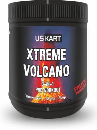 US KART Extreme Volcano 3-IN-1 Pre Workout 200g Thermogenic, Pump Muscles Building