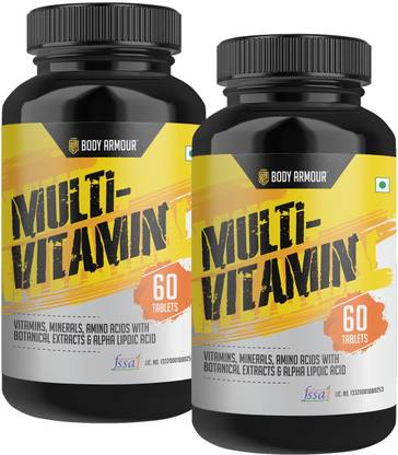 Bodyarmour Multivitamin for Boosting Immune System | Minerals Vitamin C & D| Strong Joints