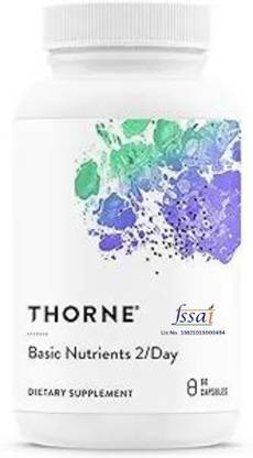 Thorne Basic Nutrients 2/Day - Comprehensive Daily Multivitamin 60 Capsules